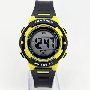 Armitron Women's Sport Watch‎ 36MM Black Plastic Bands New Battery
